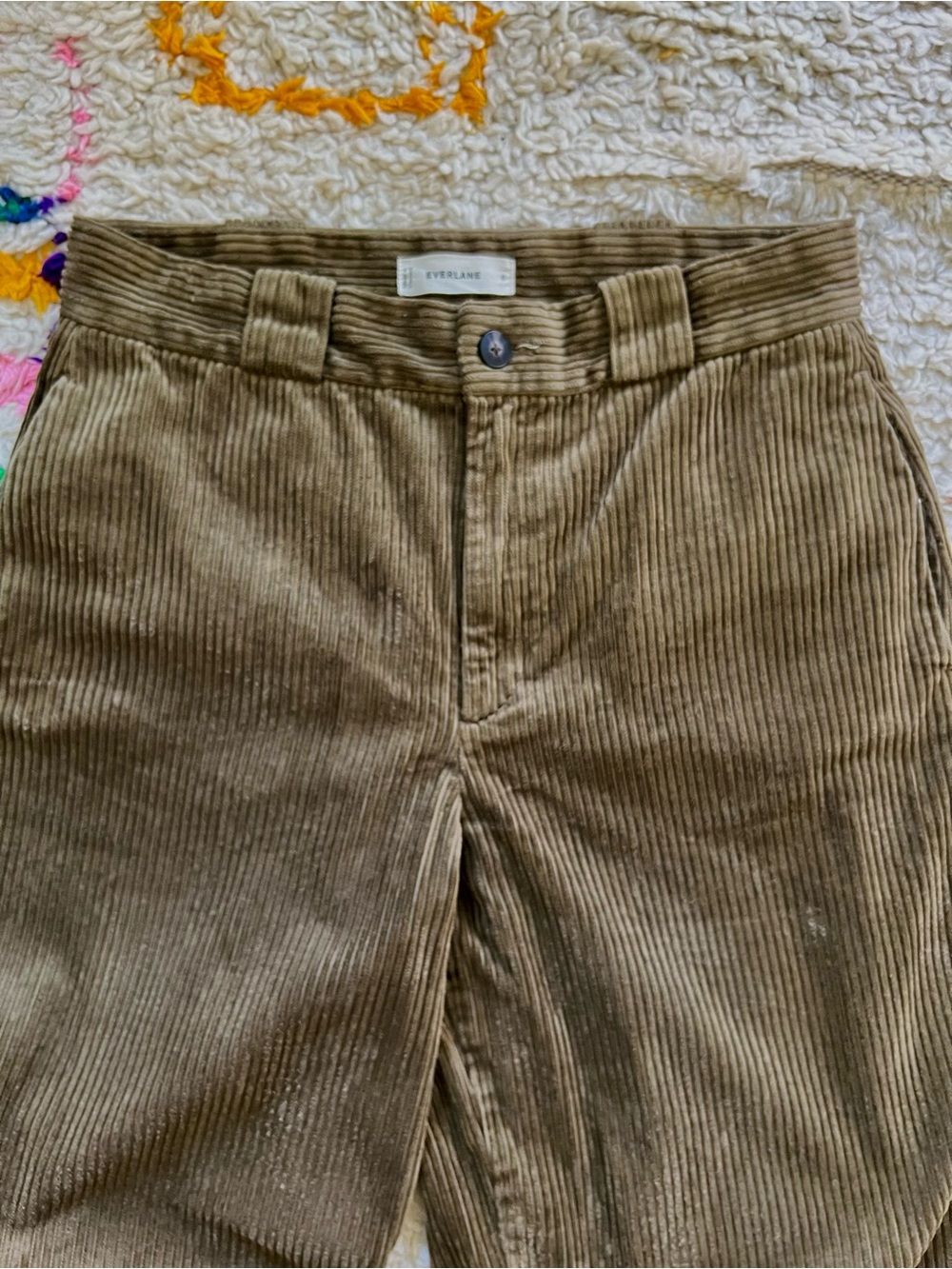 Everlabe Corduroy Wide-Leg Trouser in beech